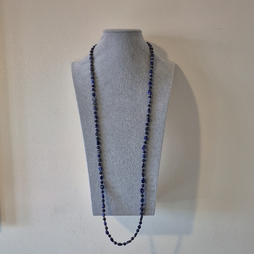 Stunning Natural Lapis Necklace & Matching Braclet